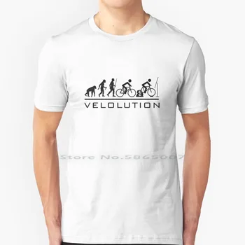 Velolution | Evolution Du Cyclisme marškinėliai Medvilnė 6XL Velo Cyclisme Vtt Bikette Dviračių dviratis Mtb Xco Cx Cyclocross Road